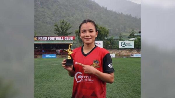 ভুটানে দলকে জিতিয়ে টানা দ্বিতীয়বার ম্যাচসেরা ঋতুপর্ণা