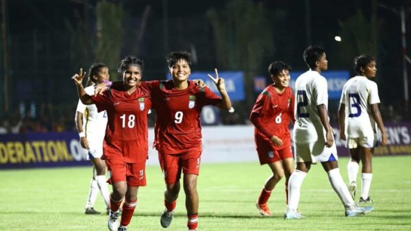 পূজার জোড়া গোলে শ্রীলঙ্কাকে আবারও উড়িয়ে দিয়েছে বাংলাদেশ