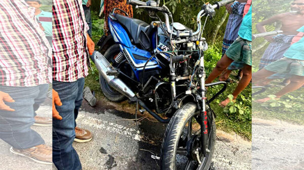 পলাশবাড়ীতে সড়ক দুর্ঘটনায় মোটরসাইকেল চালক নিহত